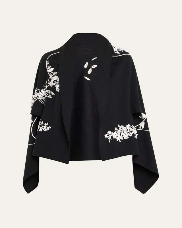 Shirene Embroidered Cashmere Shawl